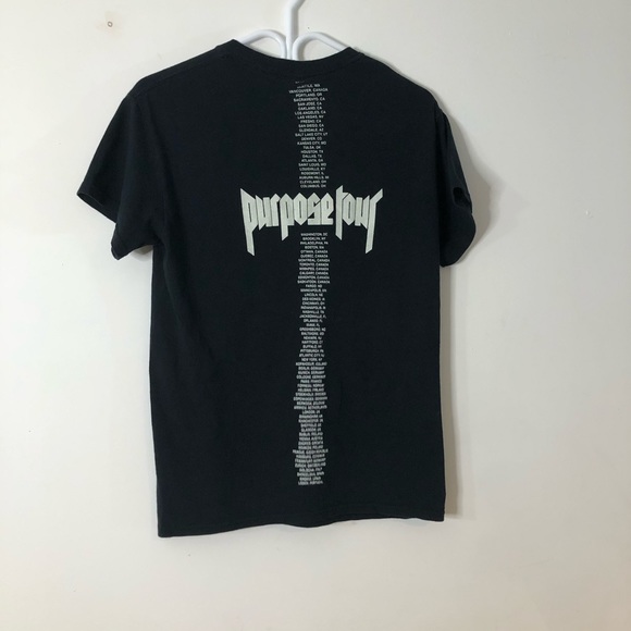 Justin bieber purpose tour shirt black size small - Picture 9 of 9
